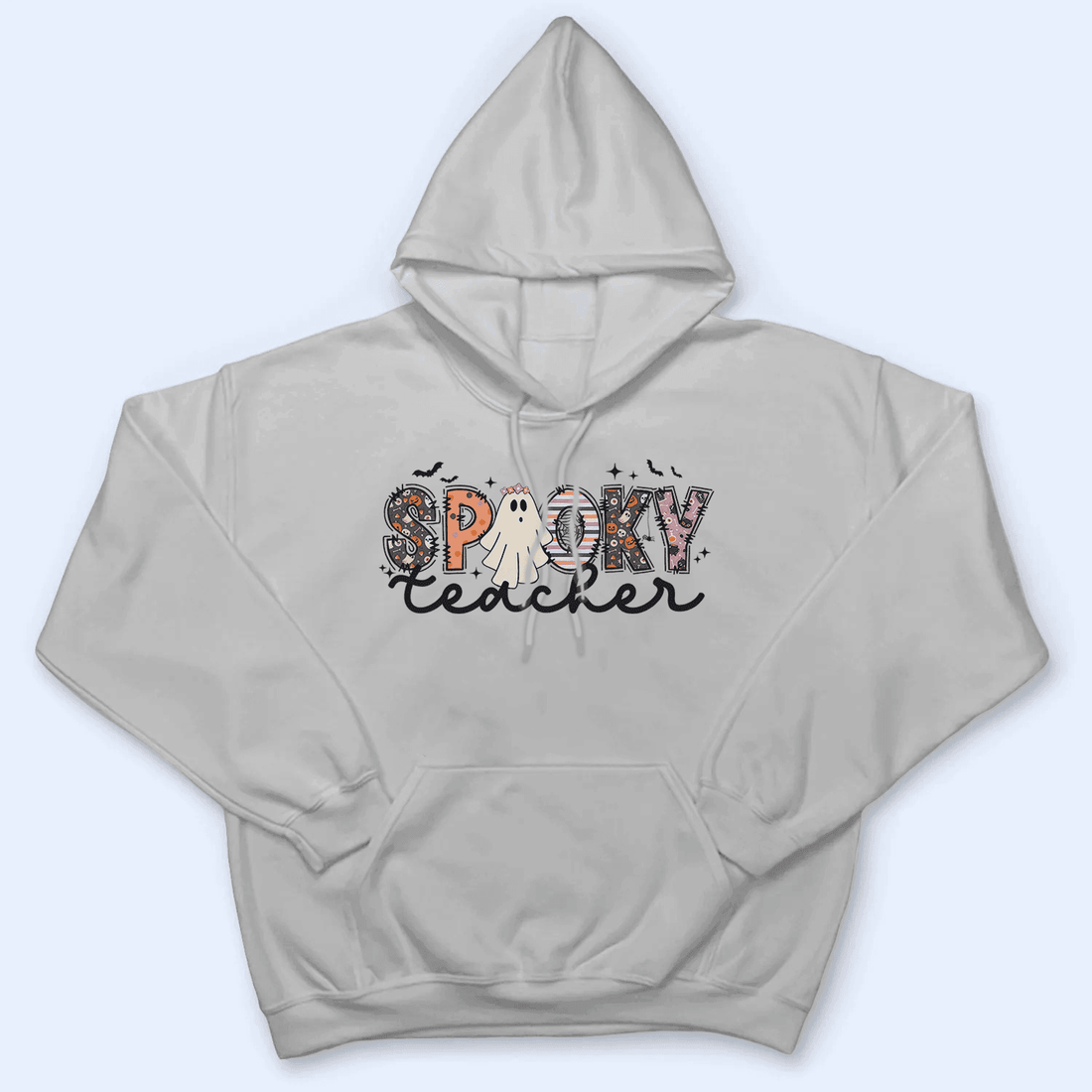 Personalized Spooky Ghost Teacher t-shirt, alternate view 5