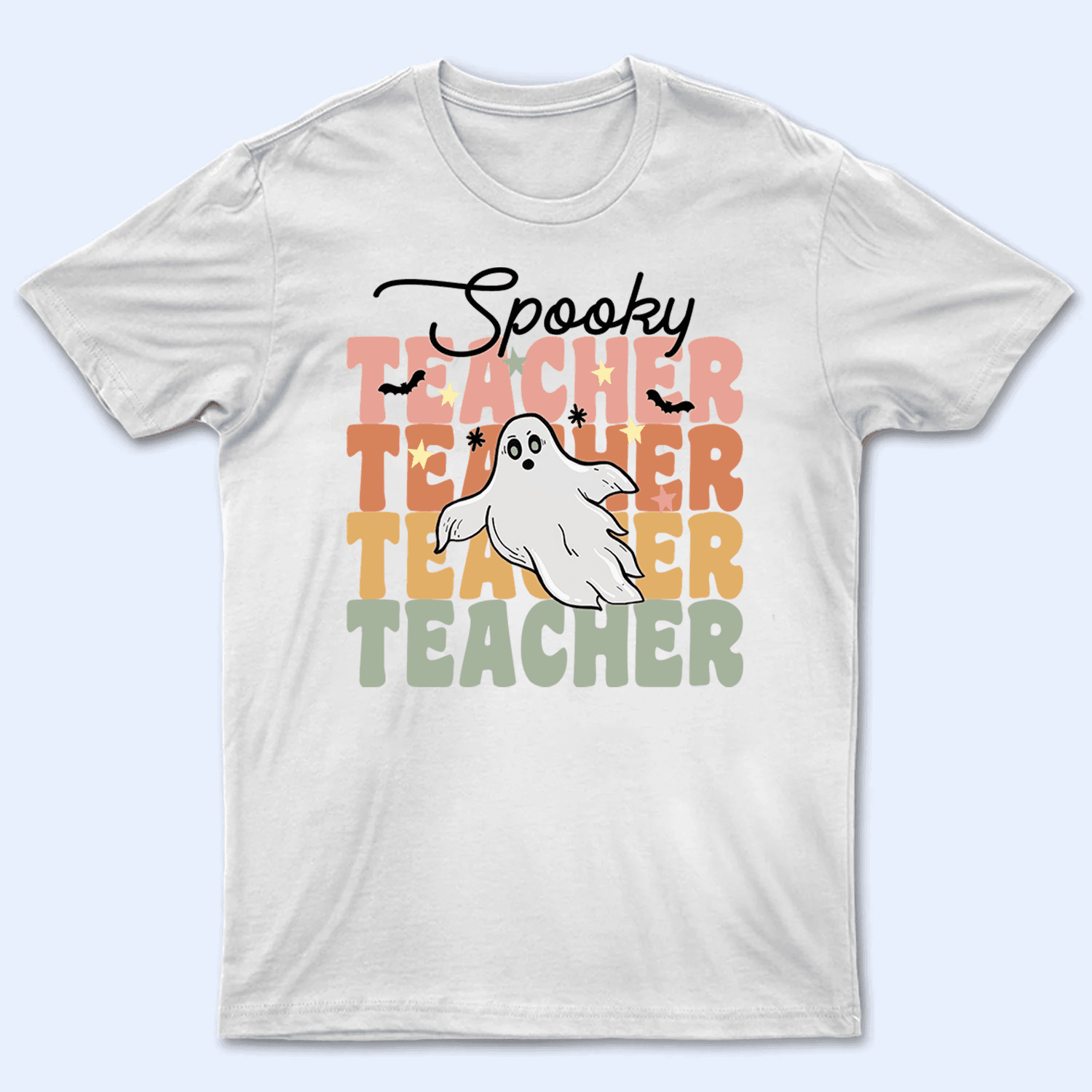 Spooky Teacher - Personalized Custom T Shirt - Birthday, Loving, Funny Gift for Teacher, Kindergarten, Preschool, Pre K, Paraprofessional - Suzitee Store