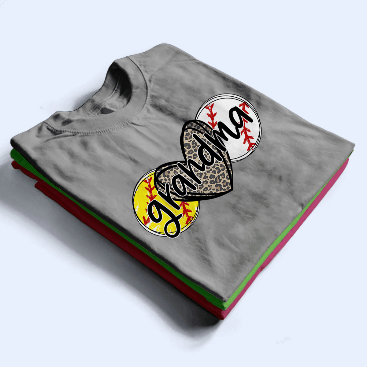 Sport Grandma - Personalized Custom T Shirt - Birthday, Loving, Funny Gift for Grandma/Nana/Mimi, Mom, Wife, Grandparent - Suzitee Store