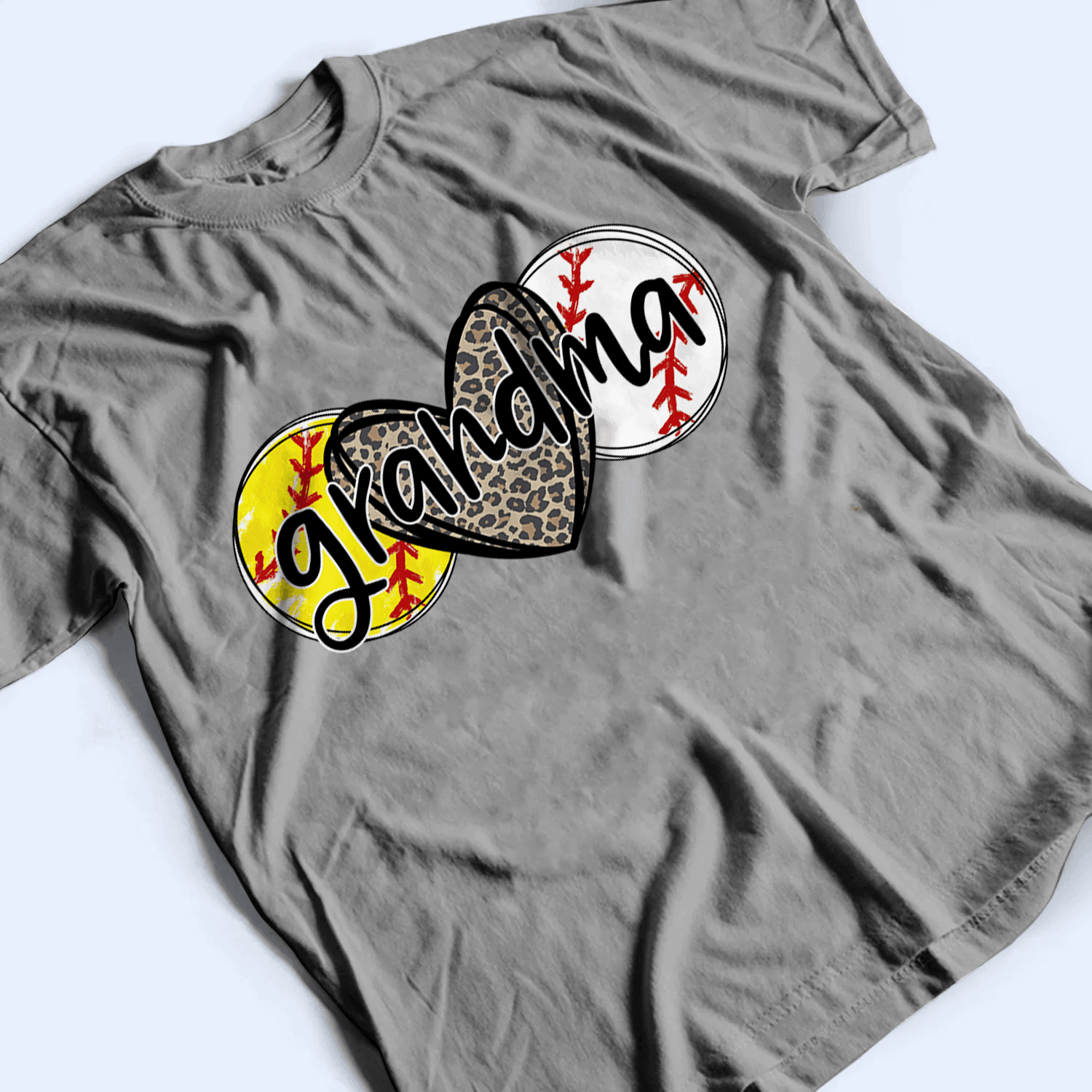 Sport Grandma - Personalized Custom T Shirt - Birthday, Loving, Funny Gift for Grandma/Nana/Mimi, Mom, Wife, Grandparent - Suzitee Store