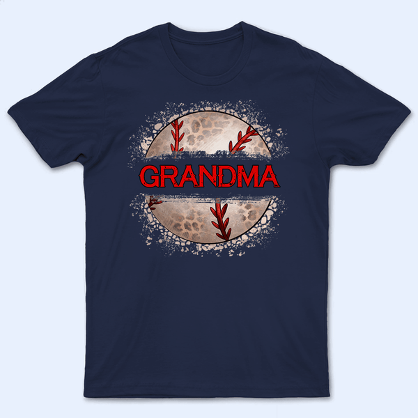 Sports Paint Splash Design - Baseball/Softball/Football Sports Cute Personalized Custom T Shirt - Birthday, Loving, Funny Gift for Grandma/Nana/Mimi, Mom, Wife, Grandparent