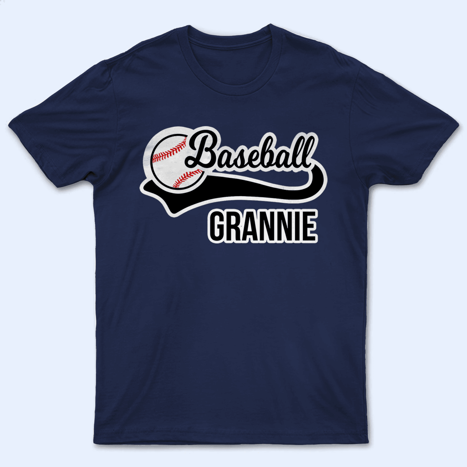 Sports Sticker Shirt Design - Baseball/Softball - Personalized Custom T Shirt - Gift for Grandma/Nana/Mimi, Mom, Wife, Grandparent - Suzitee Store