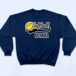 Sports Sticker Shirt Design - Baseball/Softball - Personalized Custom T Shirt - Gift for Grandma/Nana/Mimi, Mom, Wife, Grandparent - Suzitee Store