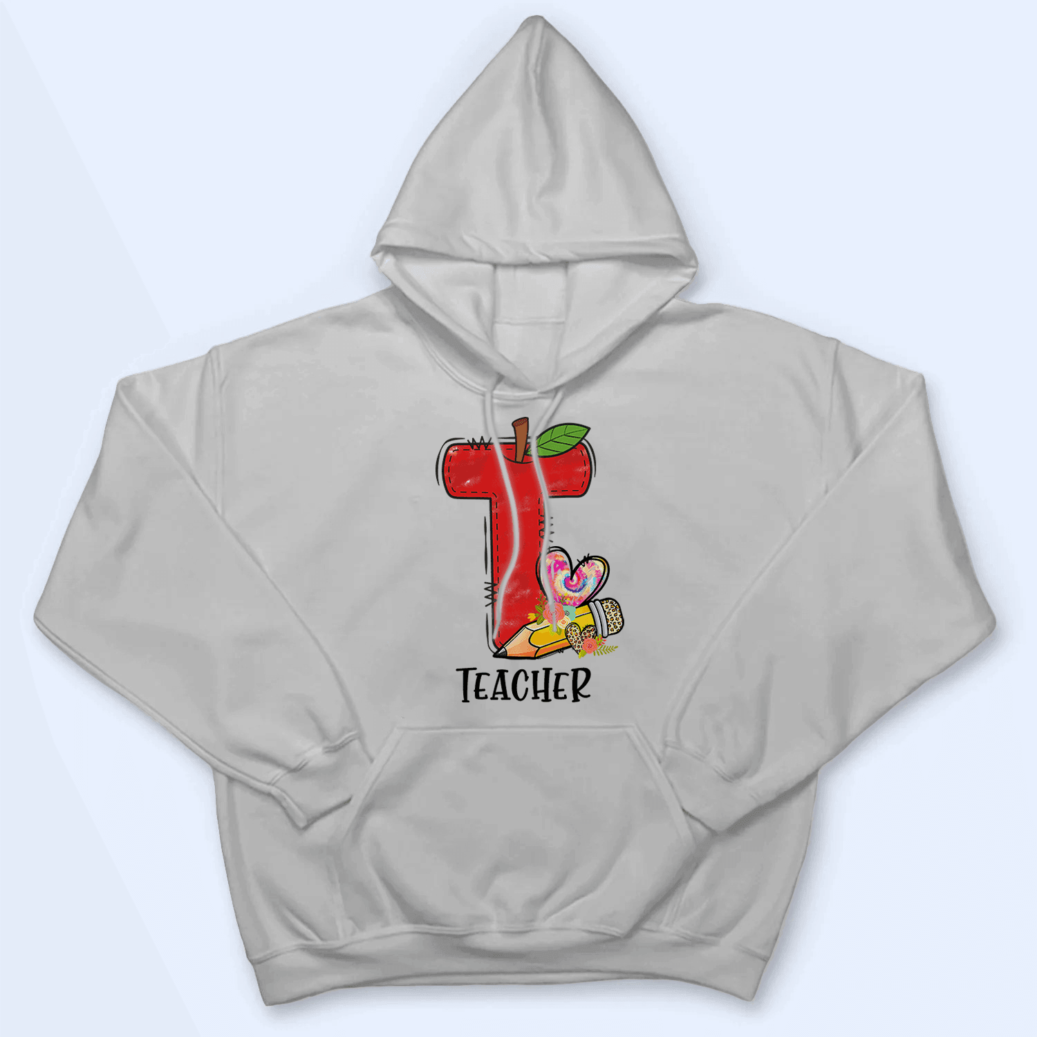 T Is For Teacher Back To School - Personalized Custom T Shirt - Birthday, Loving, Funny Gift for Teacher, Kindergarten, Preschool, Pre K, Paraprofessional - Suzitee Store
