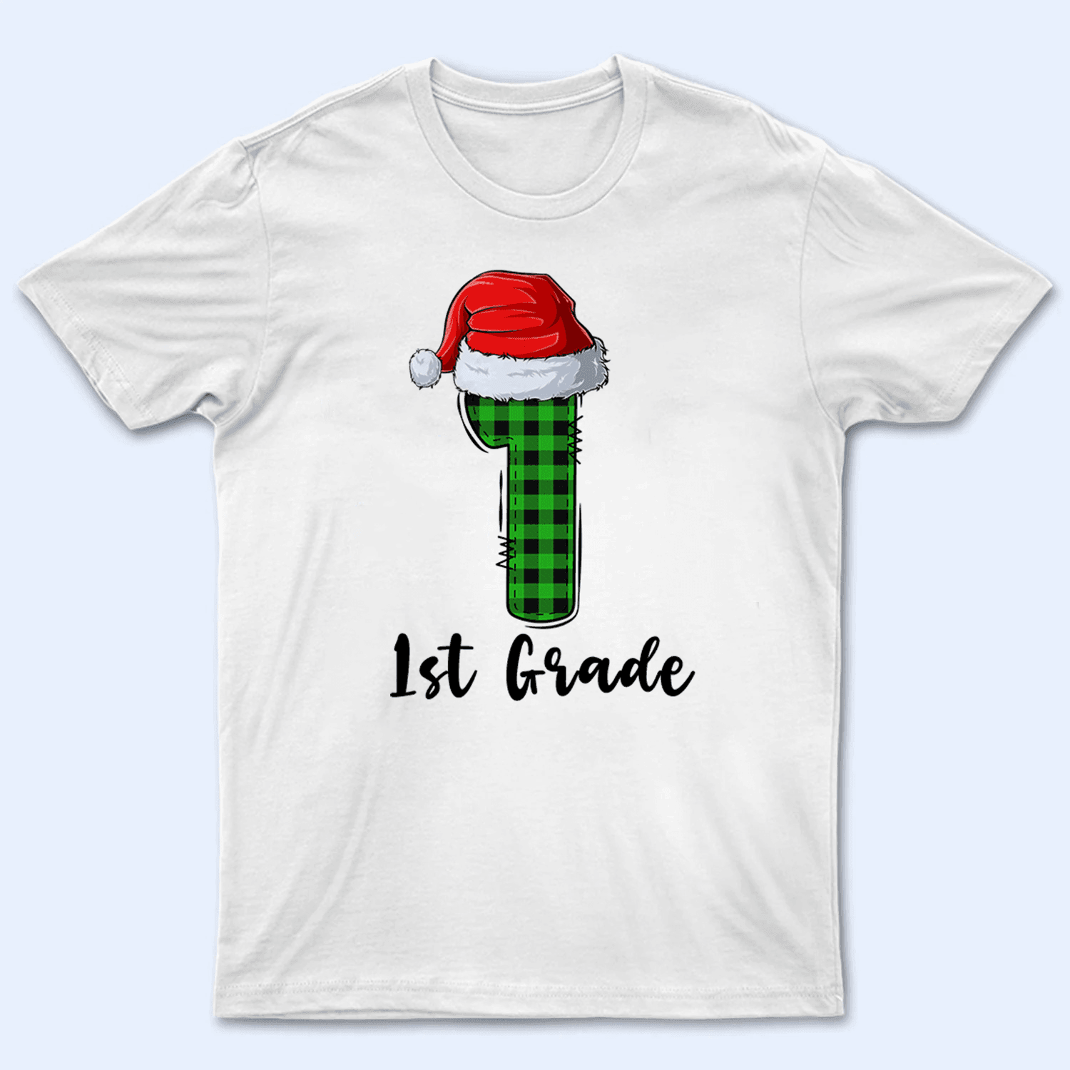 T is for Teacher - Christmas - Personalized Custom T Shirt - Birthday, Loving, Funny Gift for Teacher, Kindergarten, Preschool, Pre K, Paraprofessional - Suzitee Store