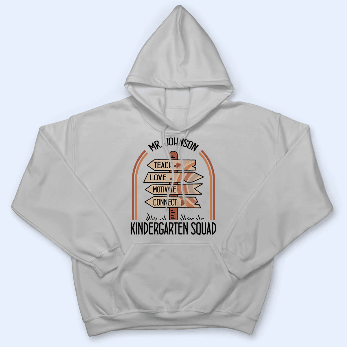 Teach Love Motivate Connect - Personalized Custom T Shirt - Birthday, Loving, Funny Gift for Teacher, Kindergarten, Preschool, Pre K, Paraprofessional - Suzitee Store