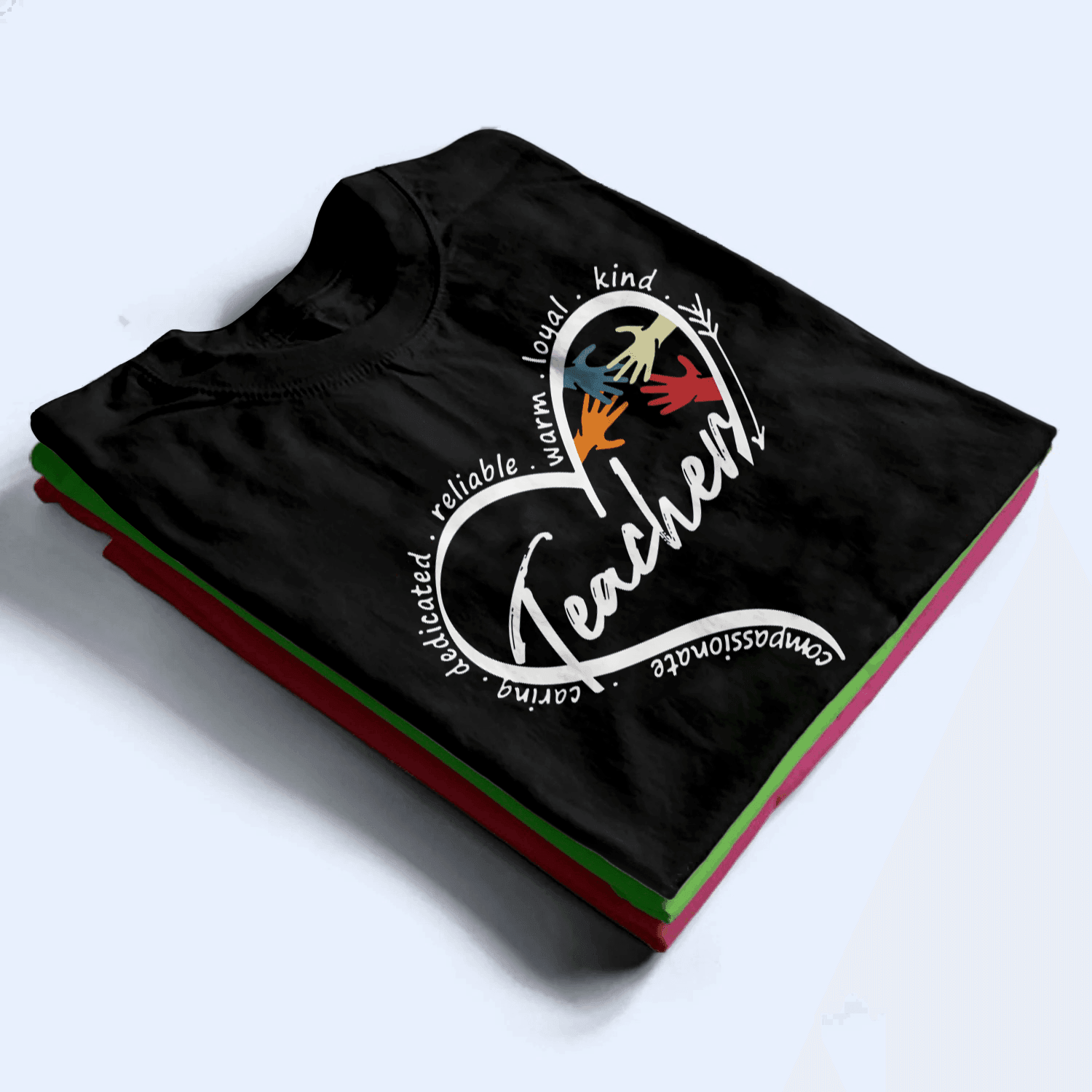 Teaching Is A Work Of Heart - Personalized Custom T Shirt - Birthday, Loving, Funny Gift for Teacher, Kindergarten, Preschool, Pre K, Paraprofessional - Suzitee Store