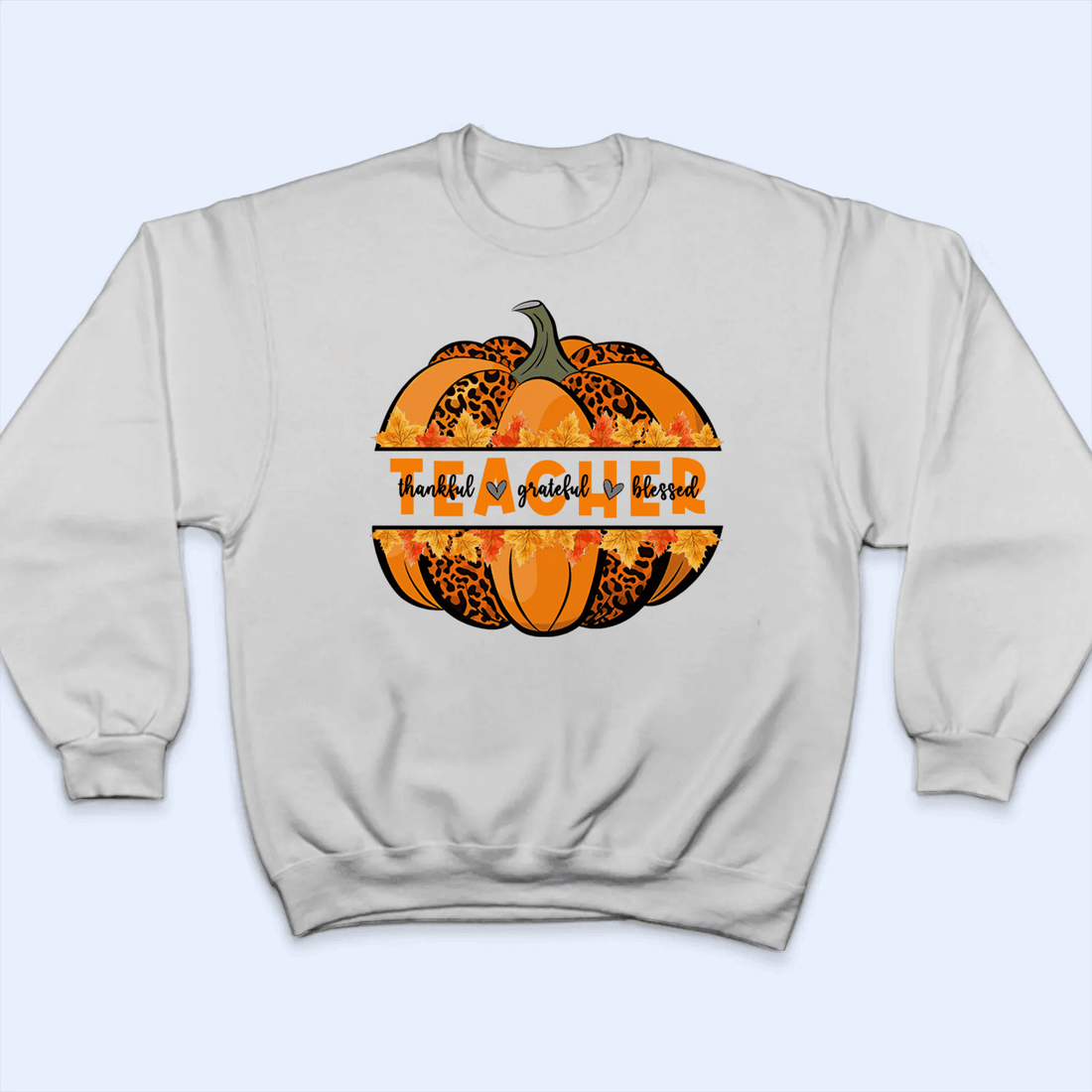 Personalized Thankful Grateful Blessed Teacher t-shirt, alternate view 5