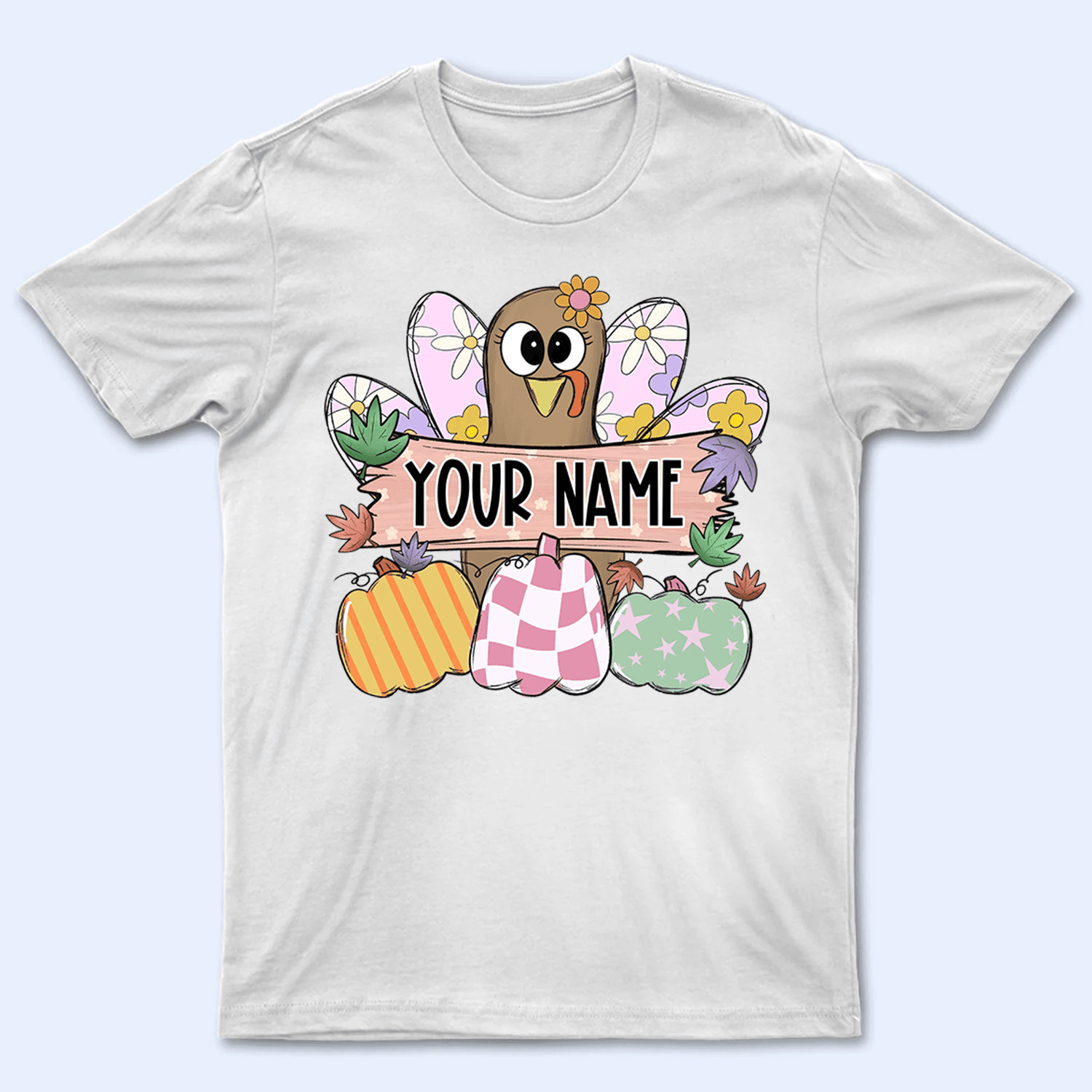 Thanksgiving Fall Turkey - Personalized Custom T Shirt - Birthday, Loving, Funny Gift for Teacher, Kindergarten, Preschool, Pre K, Paraprofessional - Suzitee Store