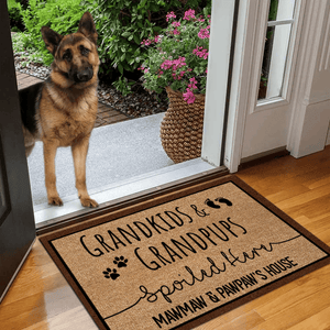 There is no place like Grandparents House - Personalized Doormat - Birthday, Housewarming, Funny Gift for Homeowners, Friends, Grandpas, Grandmas, Moms and Pops - Suzitee Store