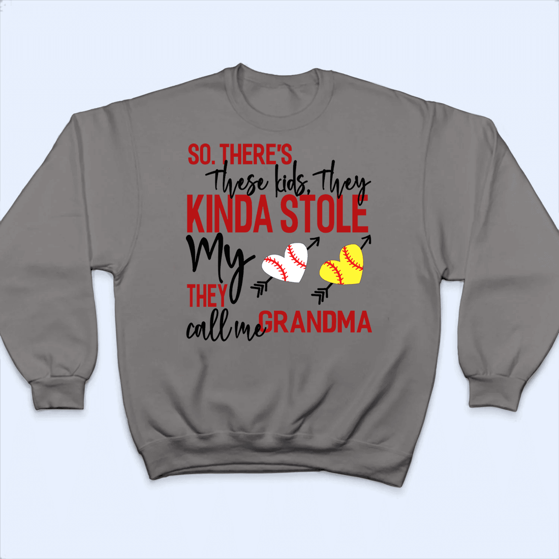 These Kids Kinda Stole My Heart - Personalized Custom T Shirt - Gift for Grandma/Nana/Mimi, Mom, Wife, Grandparent - Suzitee Store