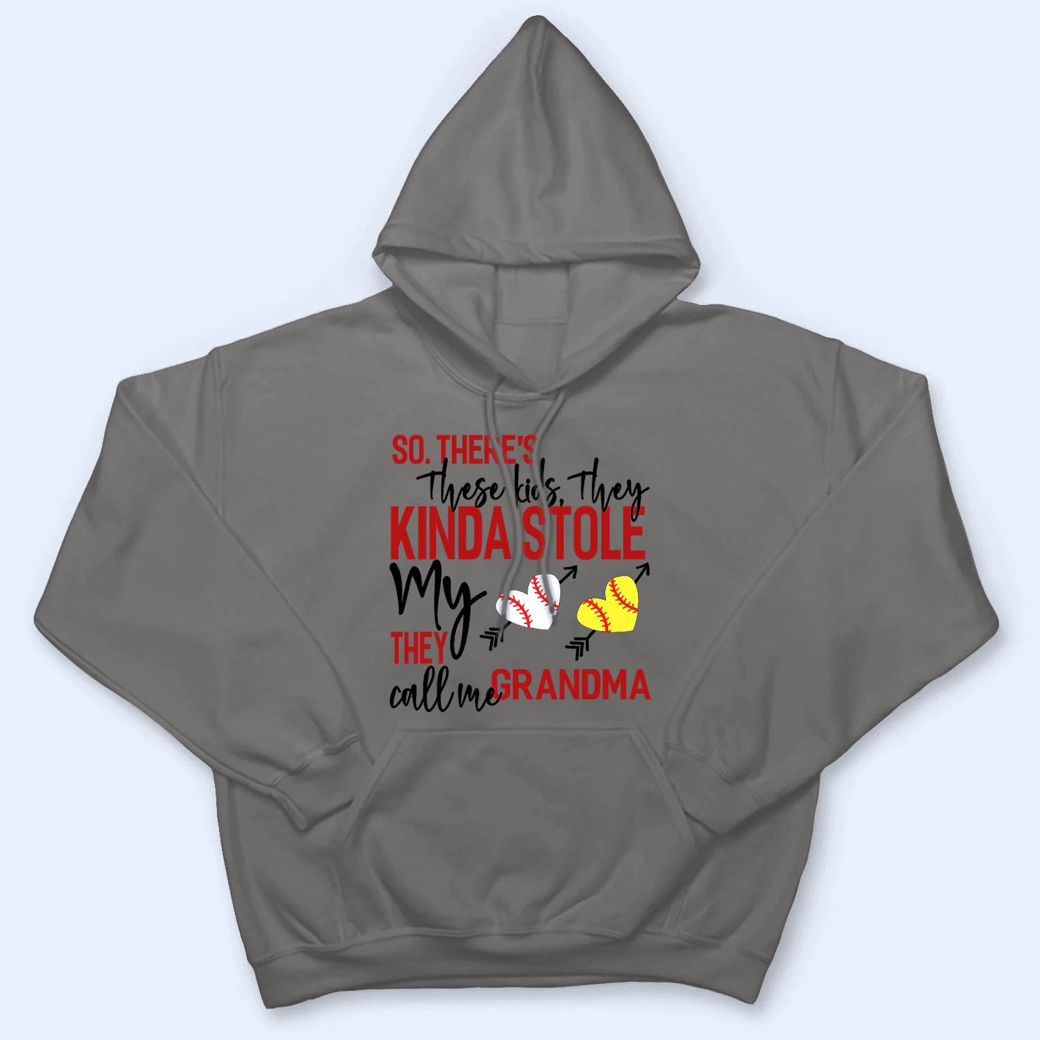 These Kids Kinda Stole My Heart - Personalized Custom T Shirt - Gift for Grandma/Nana/Mimi, Mom, Wife, Grandparent - Suzitee Store