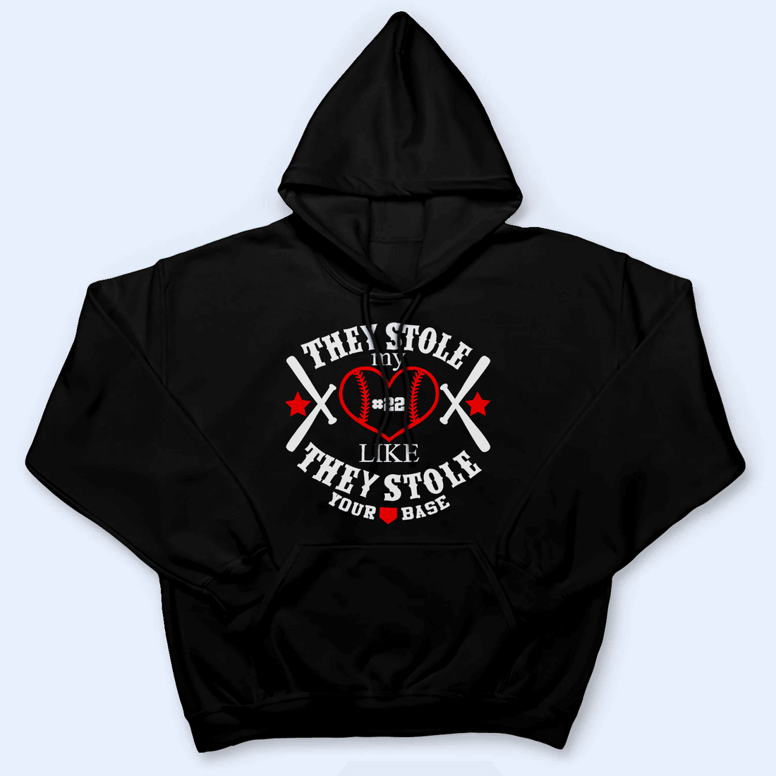 They Stole My Heart Like They Stole Your Base - Baseball/ Softball Cheers Personalized Custom T Shirt - Birthday, Loving, Funny Gift for Grandma/Nana/Mimi, Mom, Wife, Grandparent - Suzitee Store