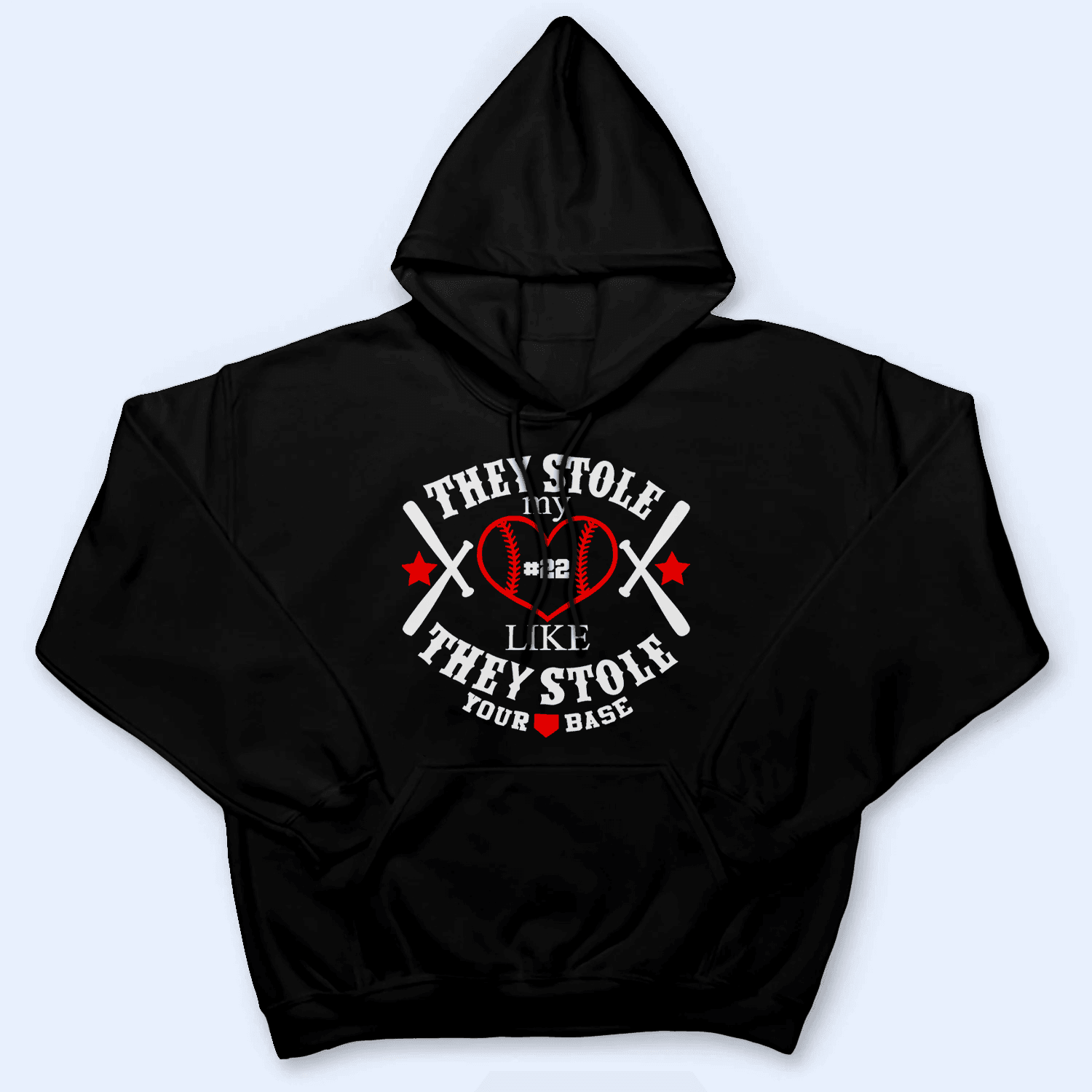 They Stole My Heart Like They Stole Your Base - Baseball/ Softball Cheers Personalized Custom T Shirt - Birthday, Loving, Funny Gift for Grandma/Nana/Mimi, Mom, Wife, Grandparent - Suzitee Store