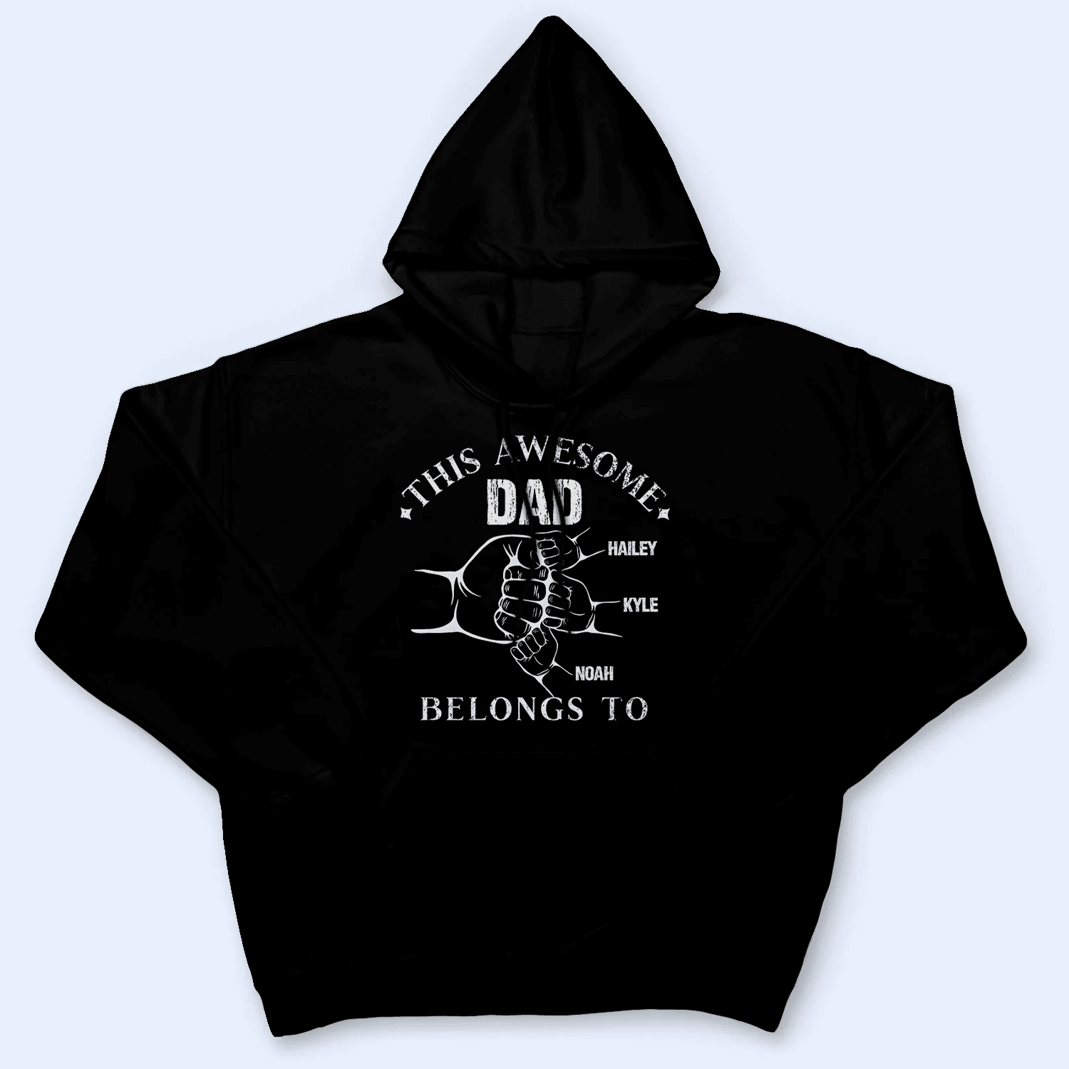 This Awesome Dad Belong To - Personalized Custom T Shirt - Birthday, Loving, Funny Gift for Grandfather/Dad/Father, Husband, Grandparent - Suzitee Store