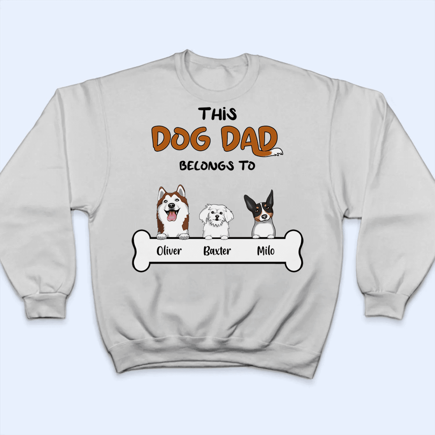 This Dog Dad belongs to Personalized Custom T Shirt Birthday