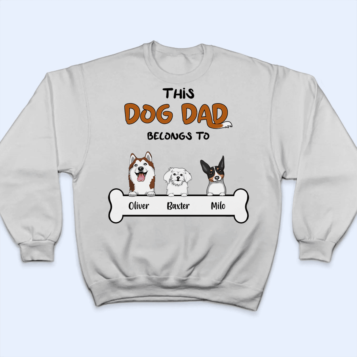 This Dog Dad belongs to - Personalized Custom T Shirt - Birthday, Loving, Funny Gift For Dog Dad, Dog Owner, Dog Lovers - Suzitee Store
