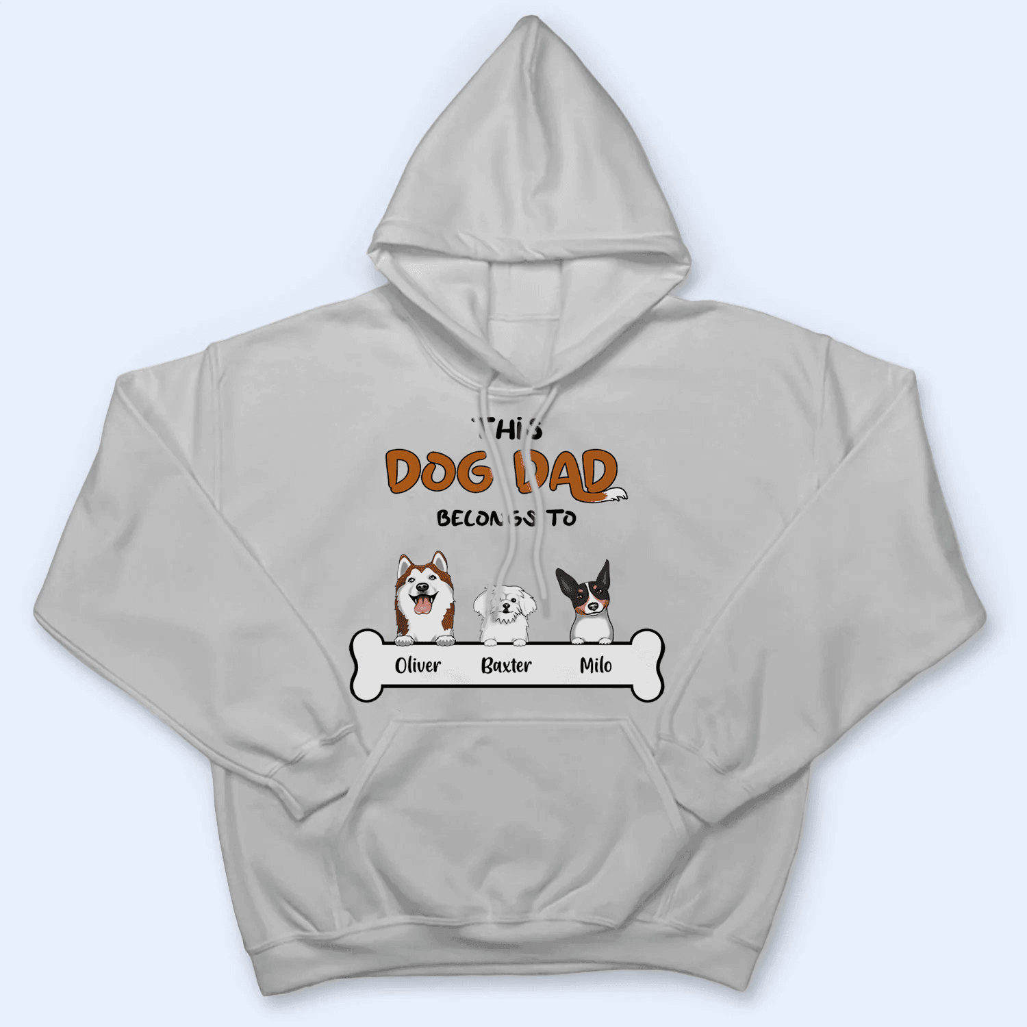 This Dog Dad belongs to - Personalized Custom T Shirt - Birthday, Loving, Funny Gift For Dog Dad, Dog Owner, Dog Lovers - Suzitee Store