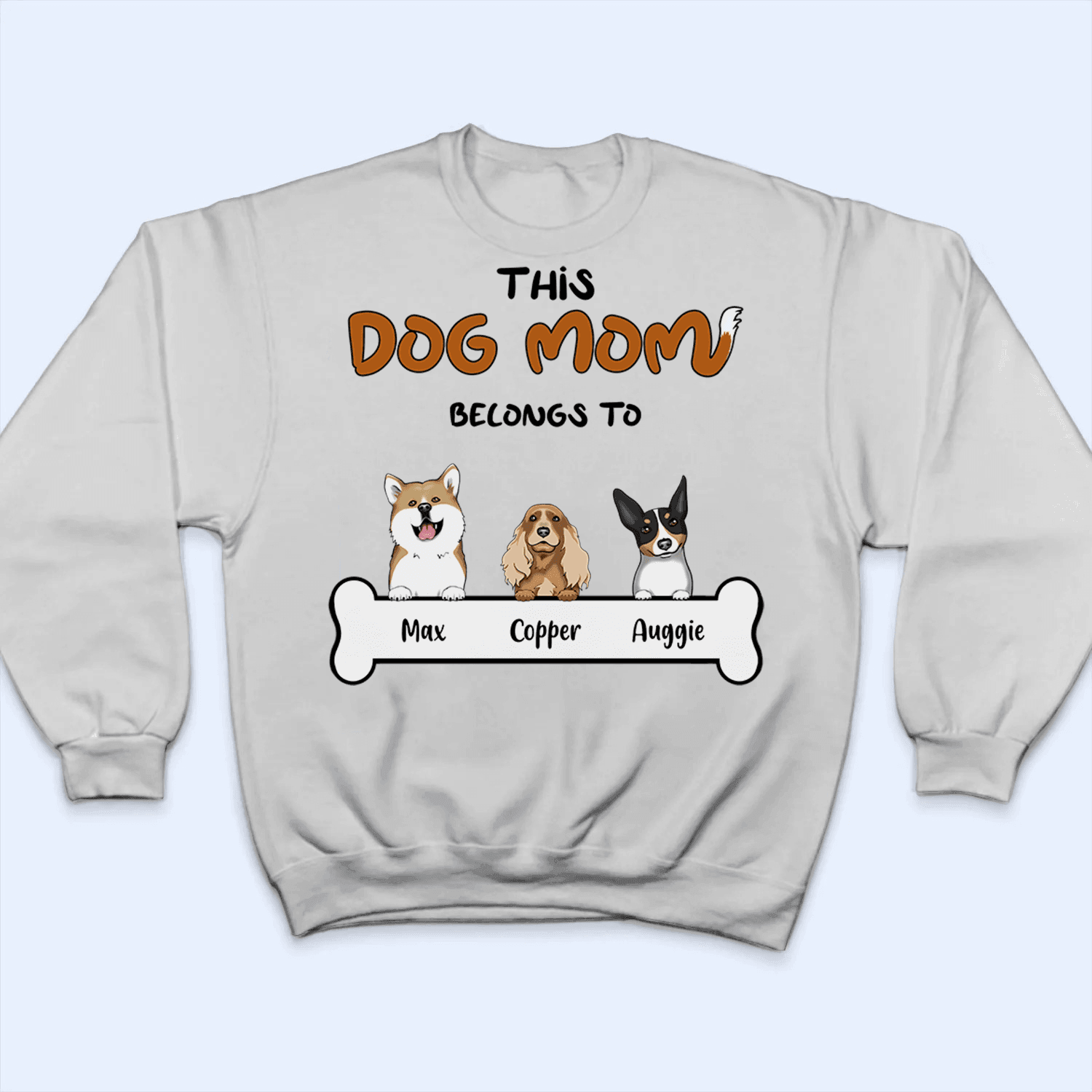 This Dog Mom belongs to - Personalized Custom T Shirt - Birthday, Loving, Funny Gift For Dog Mom, Dog Owner, Dog Lover - Suzitee Store
