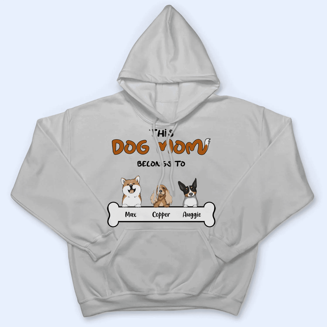 Personalized This Dog Mom belongs to t-shirt, alternate view 3
