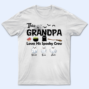 This Grandma Loves Her Spooky Crew - Personalized Custom T Shirt - Birthday, Loving, Funny Gift for Grandma/Nana/Mimi, Mom, Wife, Grandparent - Suzitee Store