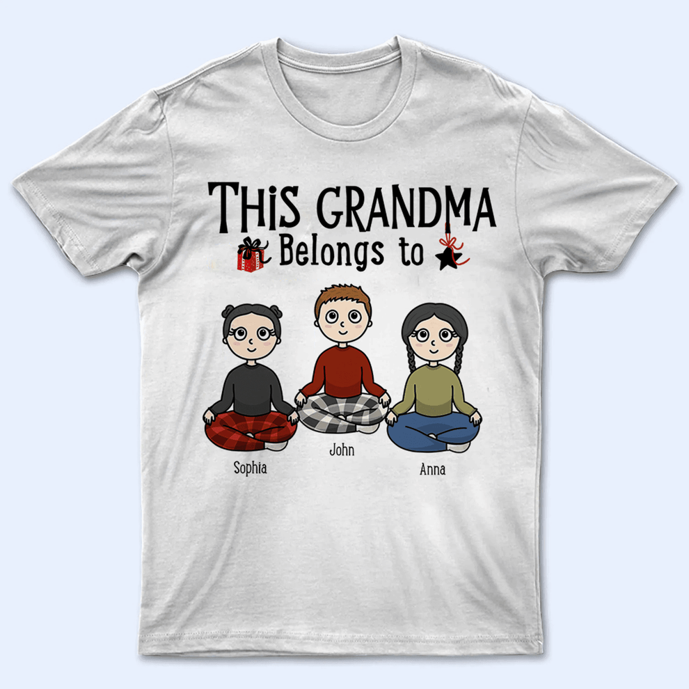 This grandparent belongs to - Personalized Custom T Shirt - Birthday, Loving, Funny Gift for Grandparent - Grandma &amp; Grandpa - Suzitee Store