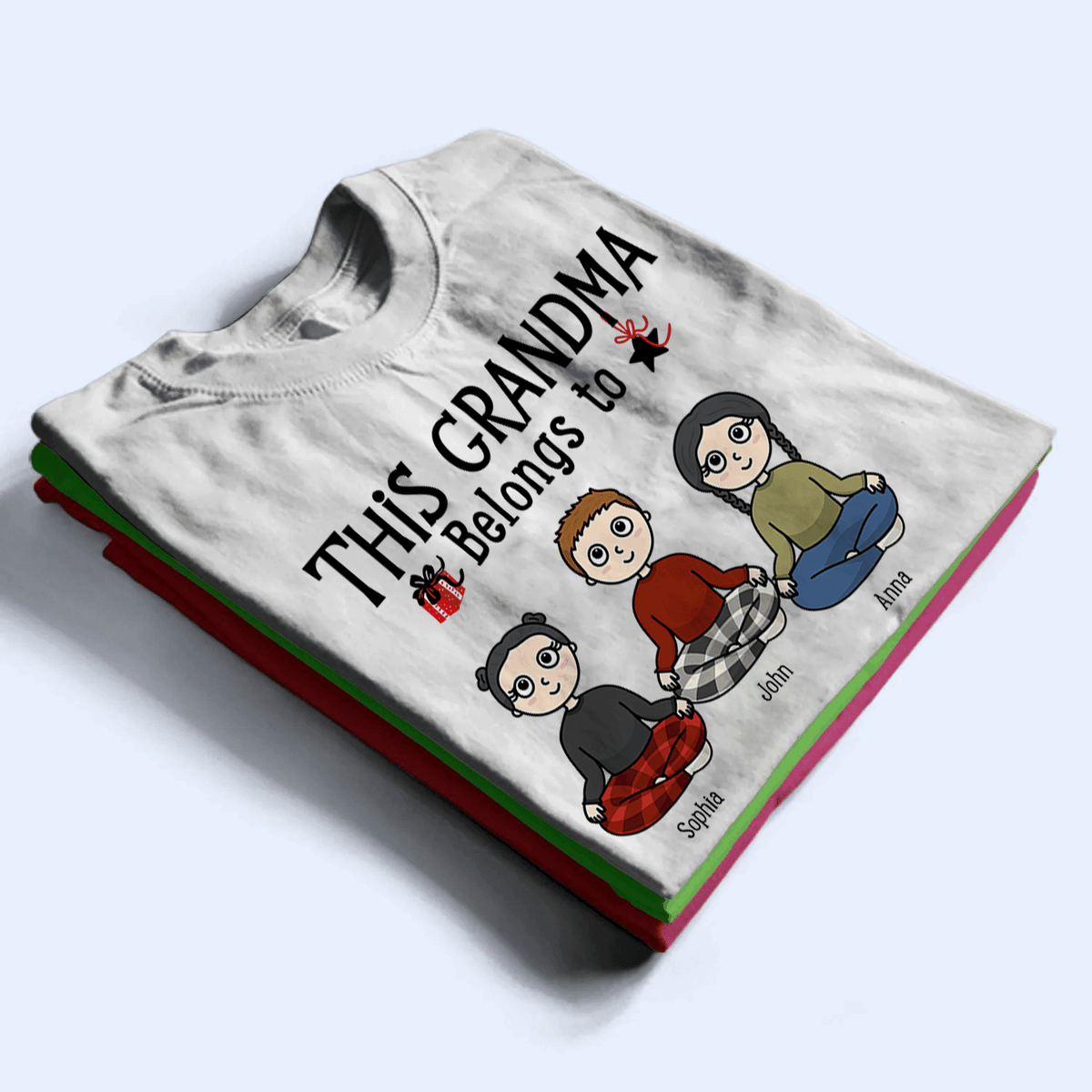 This grandparent belongs to - Personalized Custom T Shirt - Birthday, Loving, Funny Gift for Grandparent - Grandma & Grandpa - Suzitee Store