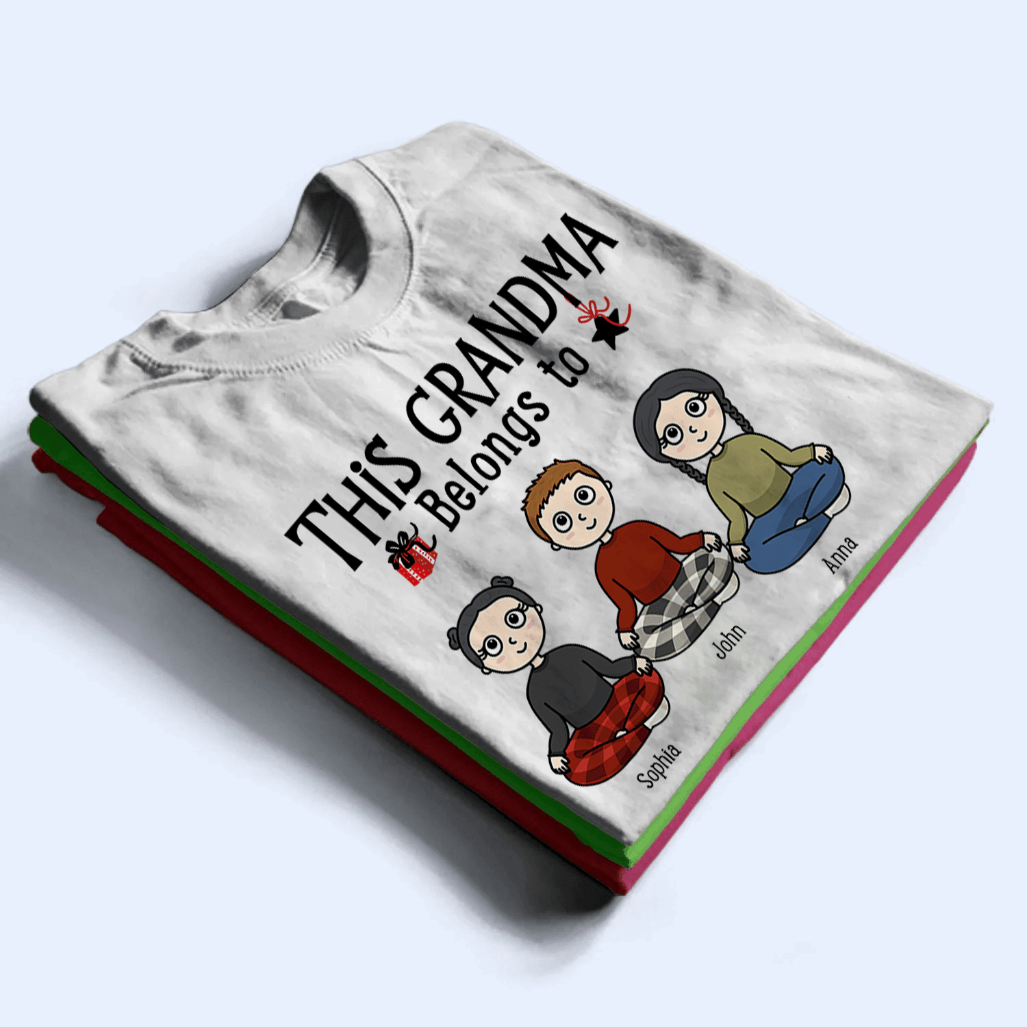 This grandparent belongs to - Personalized Custom T Shirt - Birthday, Loving, Funny Gift for Grandparent - Grandma & Grandpa - Suzitee Store