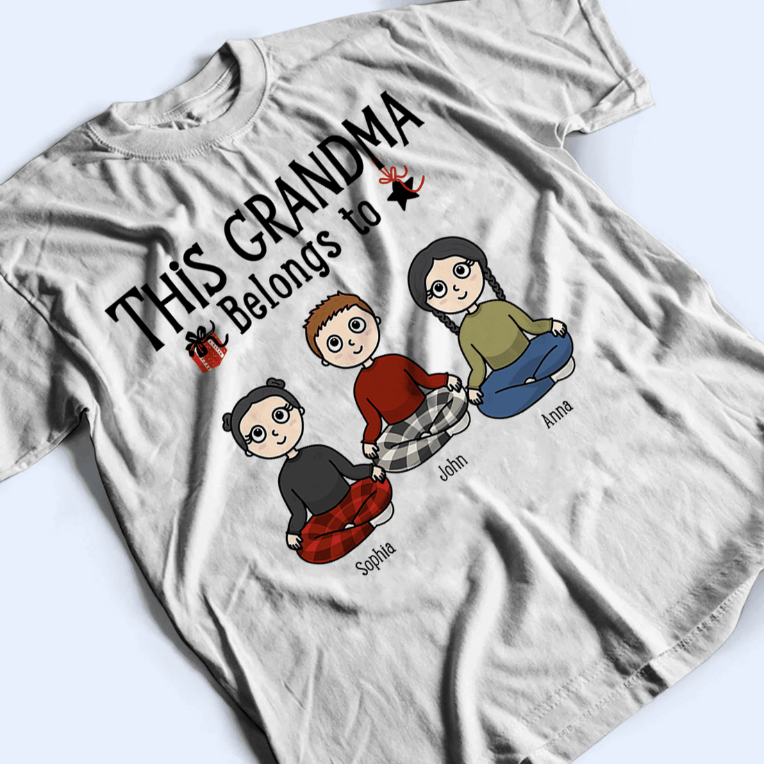 This grandparent belongs to - Personalized Custom T Shirt - Birthday, Loving, Funny Gift for Grandparent - Grandma & Grandpa - Suzitee Store
