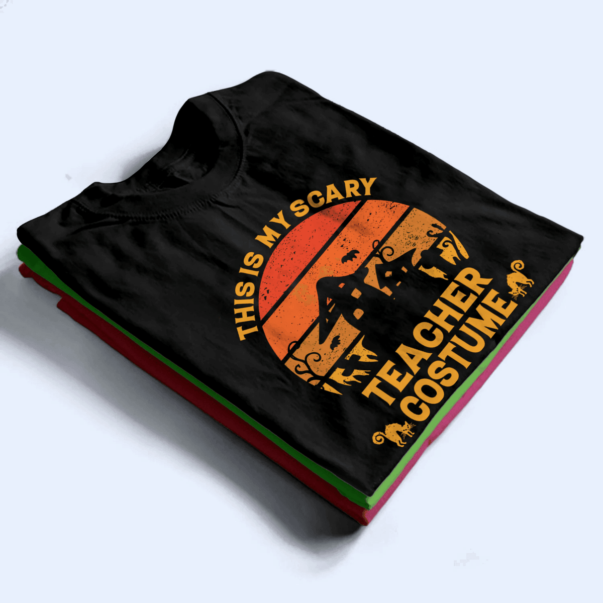 This Is My Scary Costume - Personalized Custom T Shirt - Birthday, Loving, Funny Gift for Teacher, Kindergarten, Preschool, Pre K, Paraprofessional - Suzitee Store