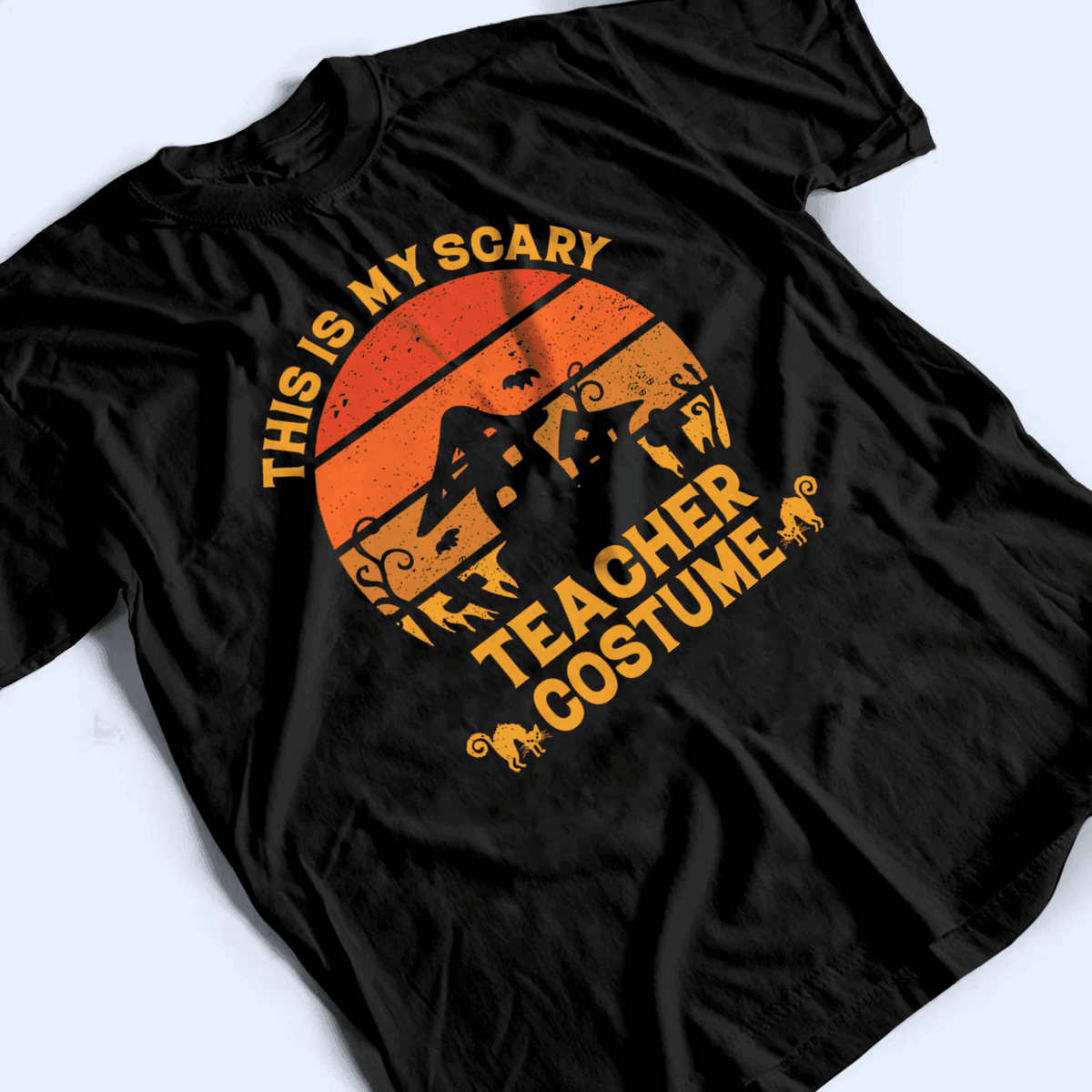 This Is My Scary Costume - Personalized Custom T Shirt - Birthday, Loving, Funny Gift for Teacher, Kindergarten, Preschool, Pre K, Paraprofessional - Suzitee Store