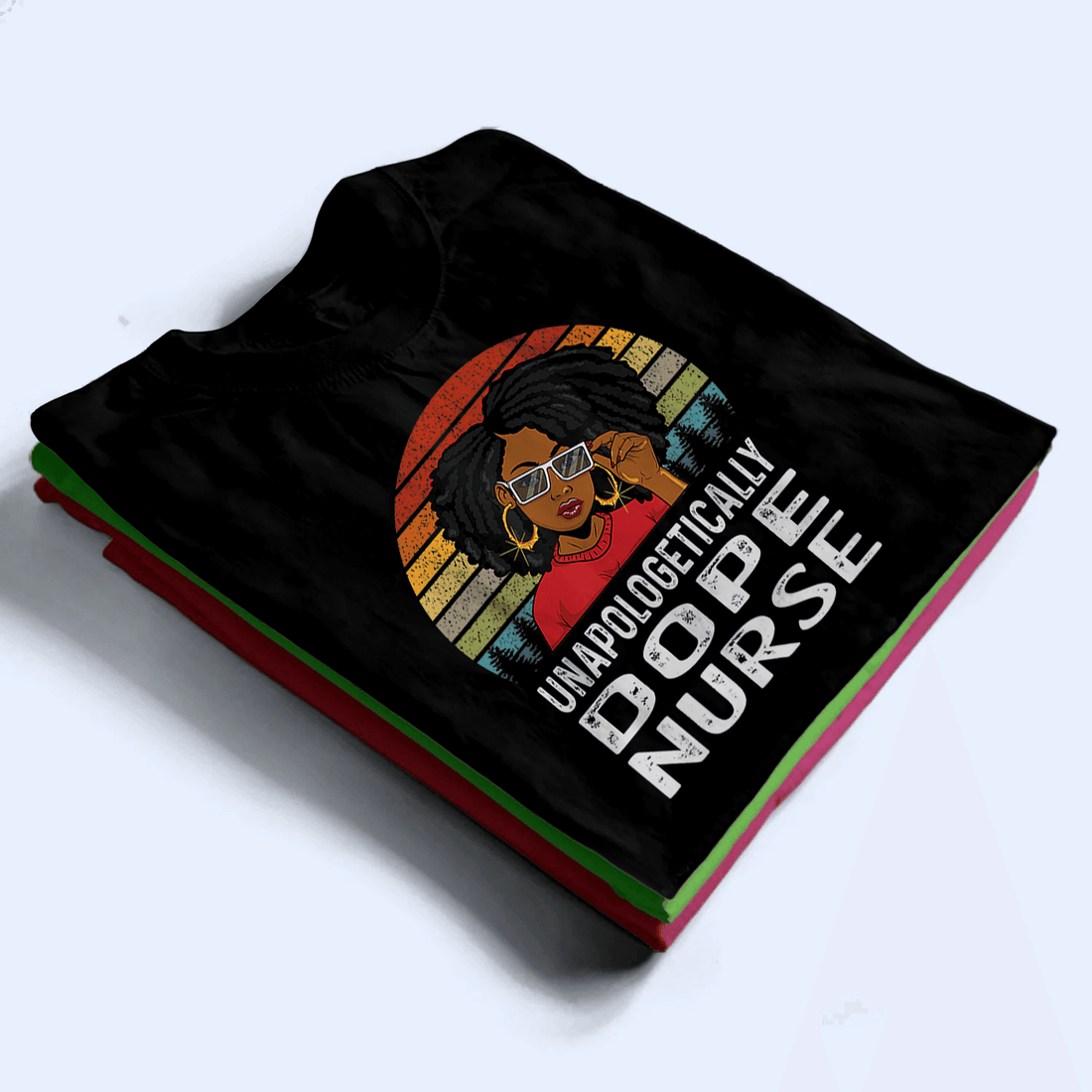 Personalized Unapologetically Dope Nurse t-shirt, alternate view 2