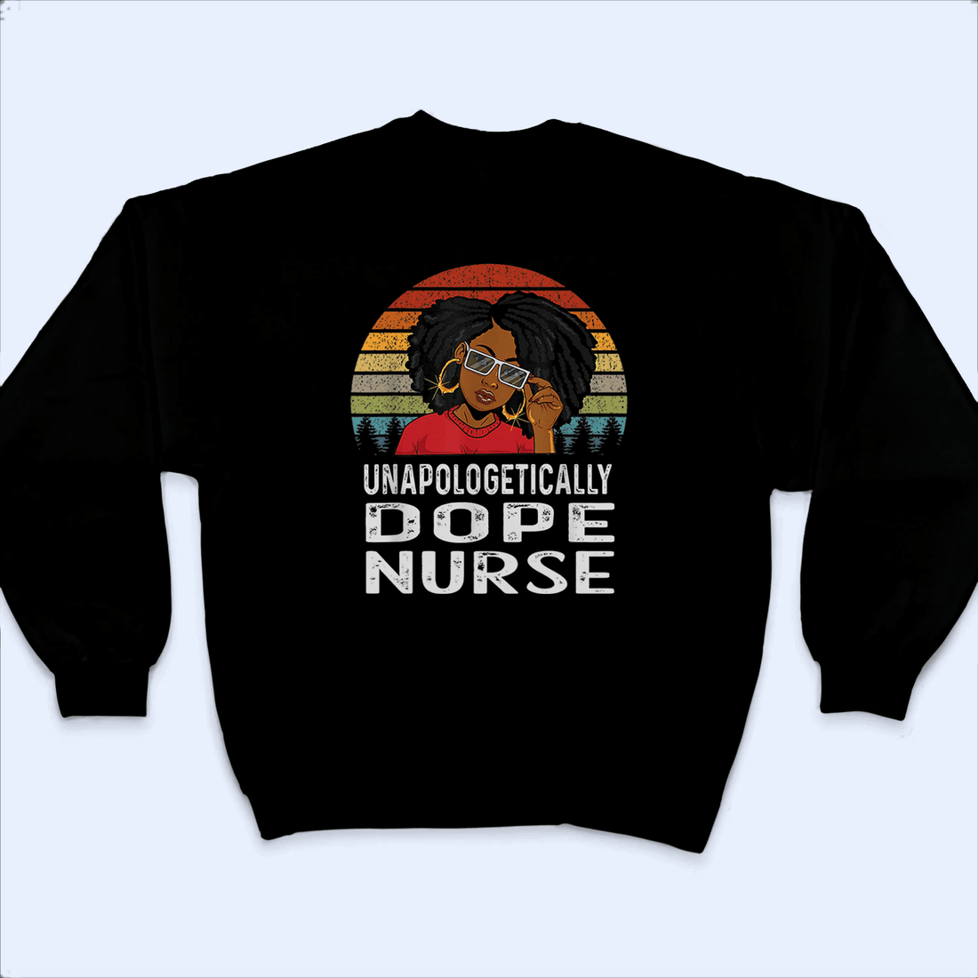 Personalized Unapologetically Dope Nurse t-shirt, alternate view 4