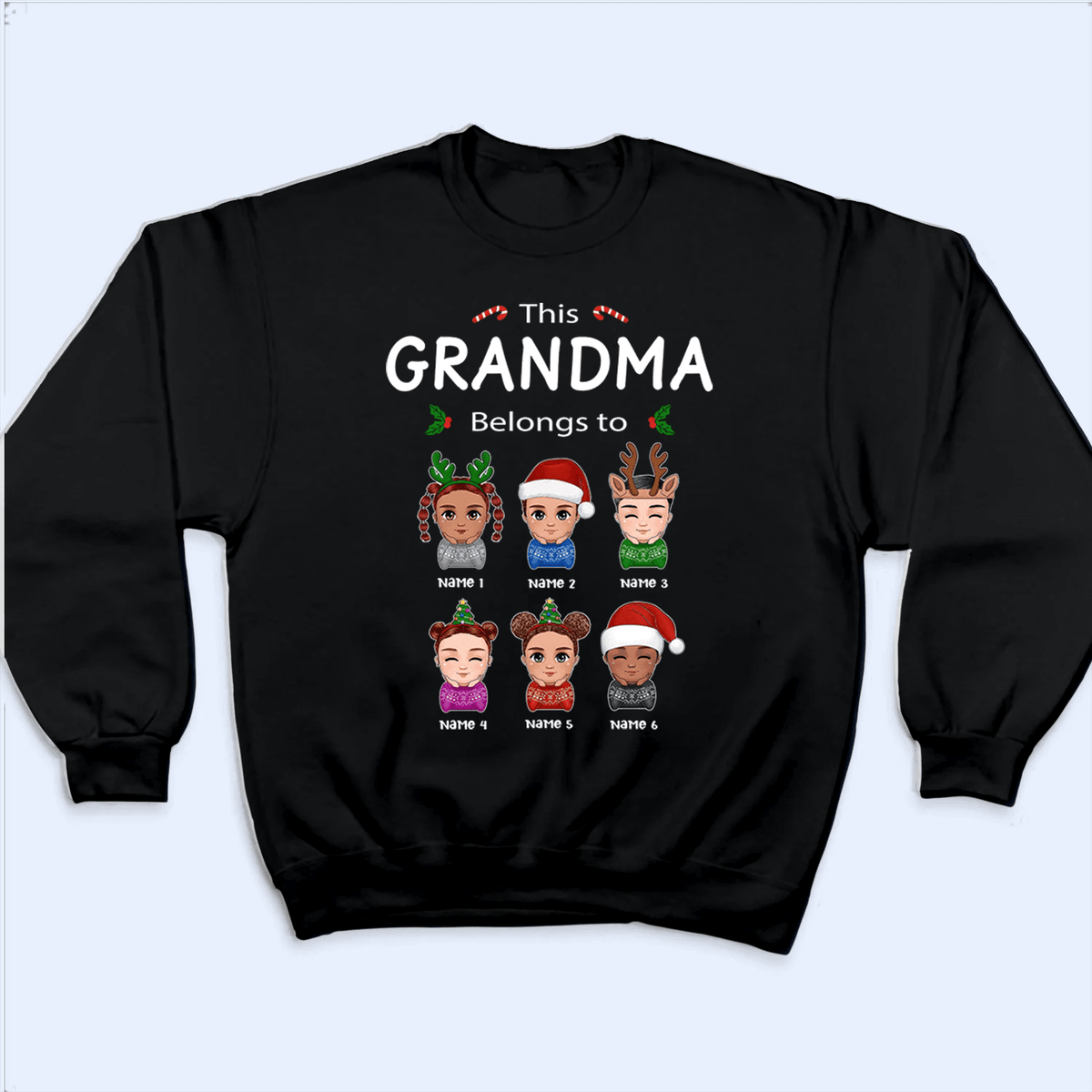 Your Lovely Grandma Christmas - Personalized Custom T Shirt - Birthday, Loving, Funny Gift for Grandfather/Dad/Father, Husband, Grandparent - Suzitee Store