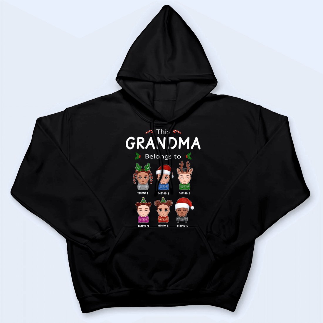 Your Lovely Grandma Christmas - Personalized Custom T Shirt - Birthday, Loving, Funny Gift for Grandfather/Dad/Father, Husband, Grandparent - Suzitee Store