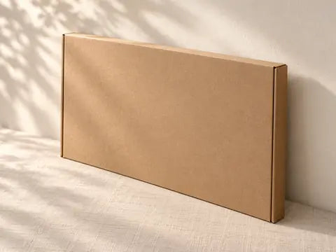 Canvas shipped in a sturdy cardboard box